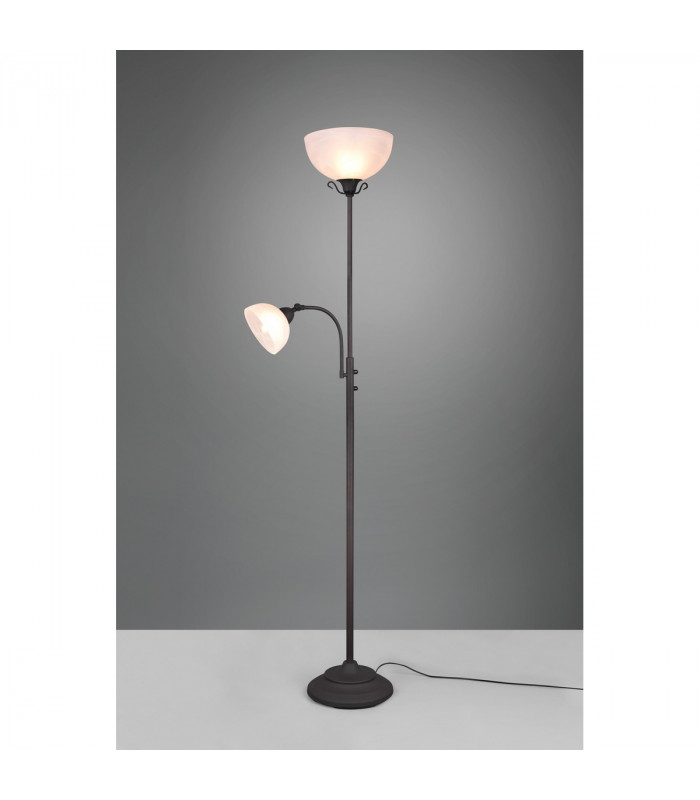 Country Authentic Mother & Child Lamp Rusty-2