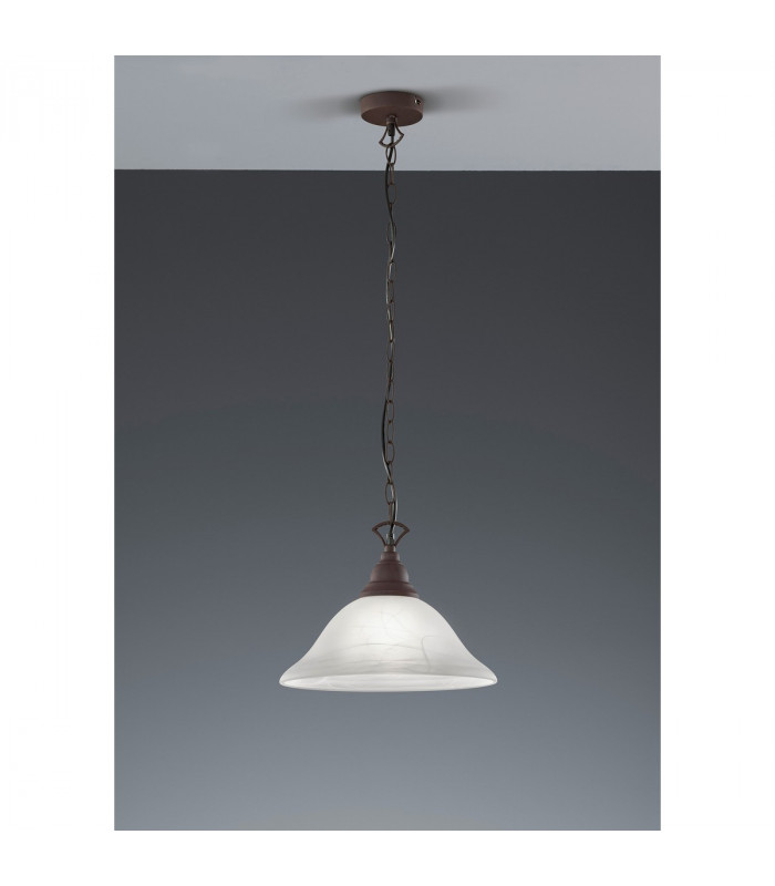 Country Authentic Dome Pendant Ceiling Light Rusty-2