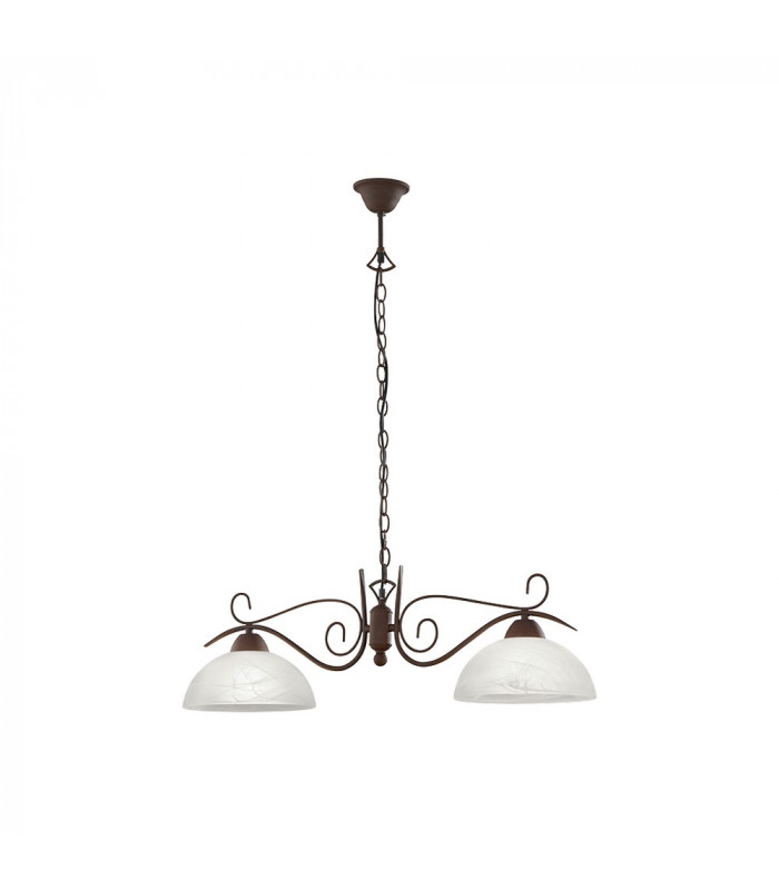 Country Authentic 2 Light Bar Pendant Ceiling Light Rusty-1