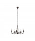 Country Authentic 5 Light Multi Arm Pendant Ceiling Light Rusty-1
