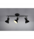 Gina Classic 3 Light Ceiling Spotlight Bar Black Matt-1
