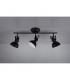 Gina Classic 3 Light Ceiling Spotlight Bar Black Matt-2