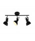 Gina Classic 3 Light Ceiling Spotlight Bar Black Matt-3