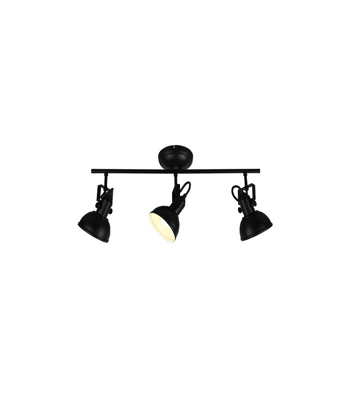 Gina Classic 3 Light Ceiling Spotlight Bar Black Matt-3