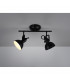 Gina Classic 2 Light Twin Ceiling Spotlight Black Matt-1