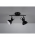 Gina Classic 2 Light Twin Ceiling Spotlight Black Matt-2