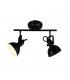 Gina Classic 2 Light Twin Ceiling Spotlight Black Matt-3