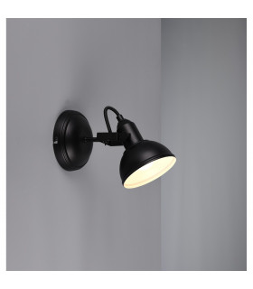 Gina Classic Dome Wall Lamp Black Matt-1