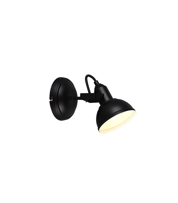 Gina Classic Dome Wall Lamp Black Matt-4