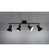 Gina Classic 4 Light Ceiling Spotlight Bar Black Matt-1