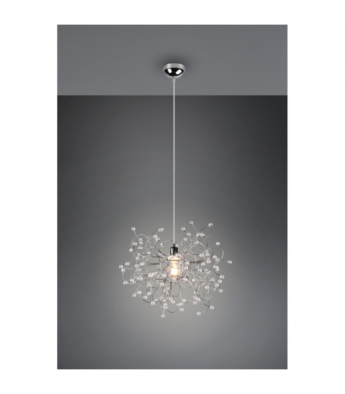 Gloria Modern Pendant Ceiling Light Chrome-2