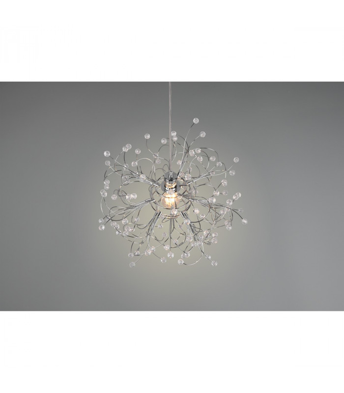 Gloria Modern Pendant Ceiling Light Chrome-3