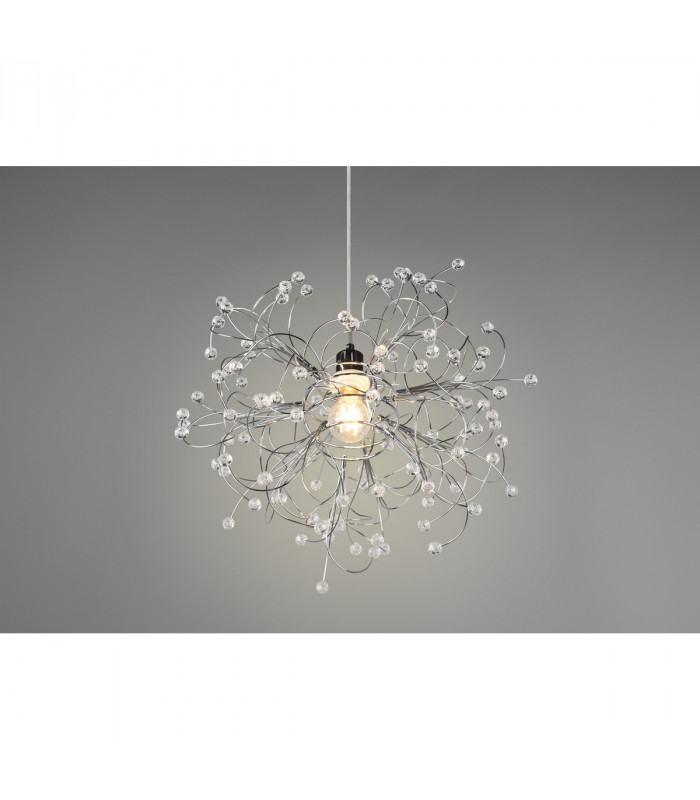 Gloria Modern Pendant Ceiling Light Chrome-4