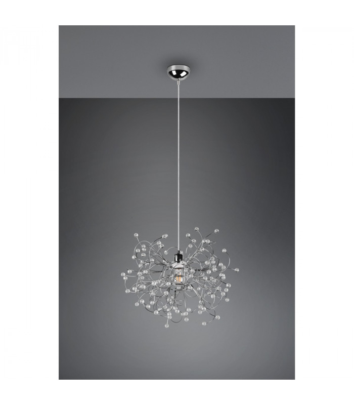 Gloria Modern Pendant Ceiling Light Chrome-5