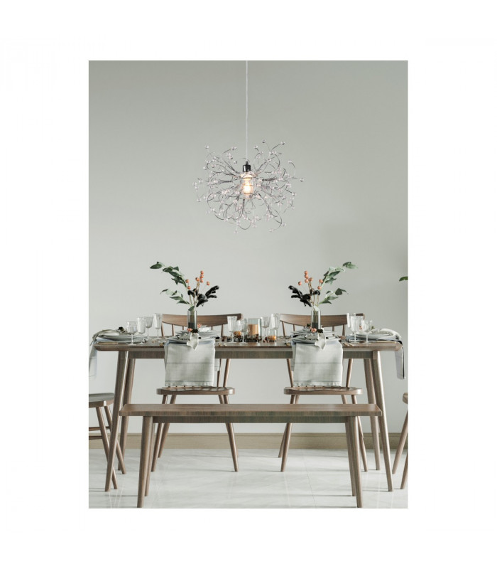 Gloria Modern Pendant Ceiling Light Chrome-6