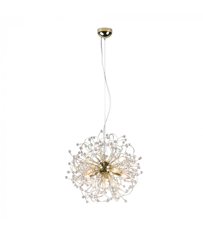 Gloria Modern 5 Light Pendant Ceiling Light Brass polished-1