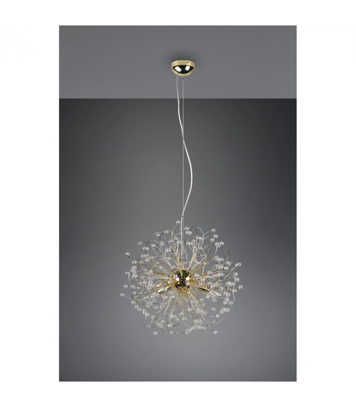 Gloria Modern 5 Light Pendant Ceiling Light Brass polished-5