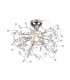 Gloria Modern Semi Flush Ceiling Light Chrome-1