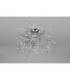 Gloria Modern Semi Flush Ceiling Light Chrome-5