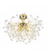 Gloria Modern 4 Light Semi Flush Ceiling Light Brass polished-1