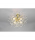 Gloria Modern 4 Light Semi Flush Ceiling Light Brass polished-3