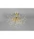 Gloria Modern 4 Light Semi Flush Ceiling Light Brass polished-4