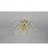 Gloria Modern 4 Light Semi Flush Ceiling Light Brass polished-5