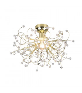 Gloria Modern Semi Flush Ceiling Light Brass polished-1