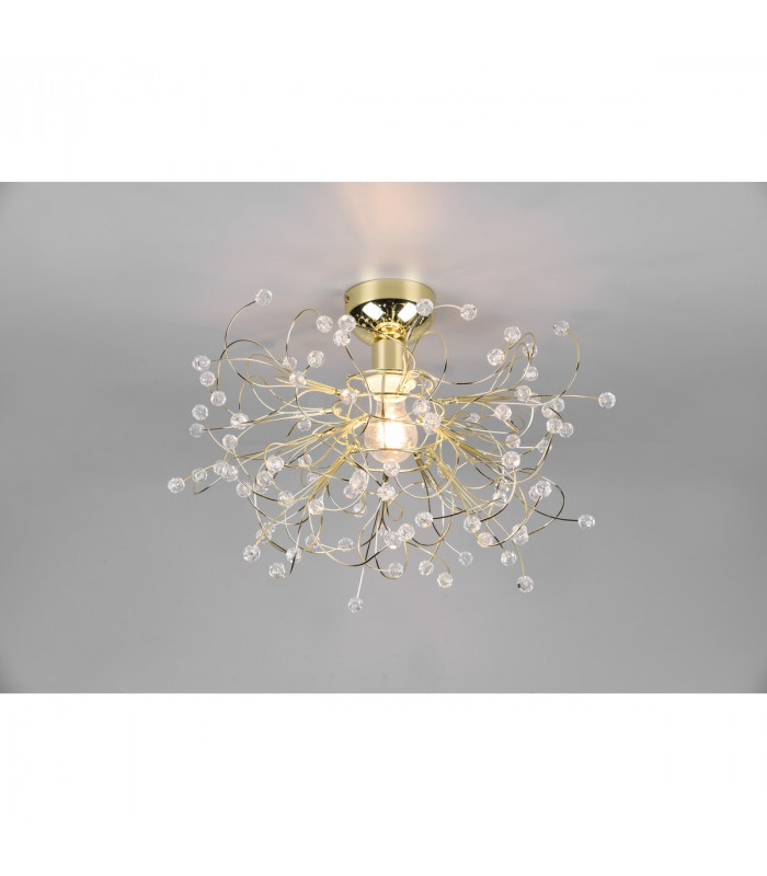 Gloria Modern Semi Flush Ceiling Light Brass polished-2