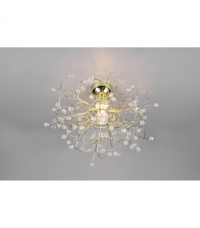 Gloria Modern Semi Flush Ceiling Light Brass polished-3