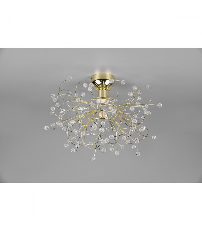 Gloria Modern Semi Flush Ceiling Light Brass polished-4
