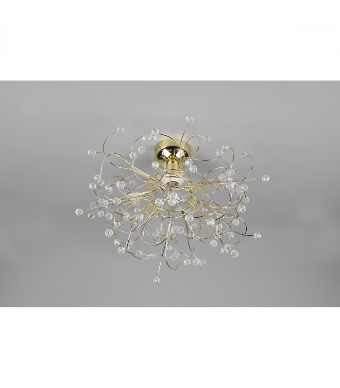 Gloria Modern Semi Flush Ceiling Light Brass polished-5