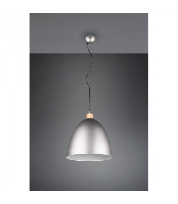 Jagger Modern 40cm Dome Pendant Ceiling Light Nickel antique-5