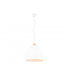 Jagger Modern 40cm Dome Pendant Ceiling Light White Matt-1