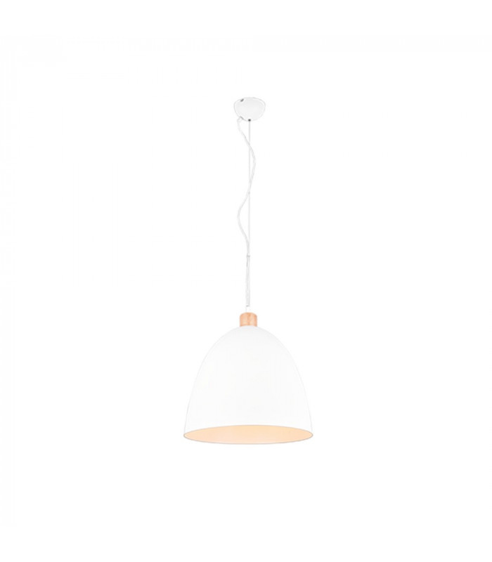 Jagger Modern 40cm Dome Pendant Ceiling Light White Matt-1