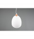Jagger Modern 40cm Dome Pendant Ceiling Light White Matt-4