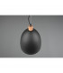 Jagger Modern 40cm Dome Pendant Ceiling Light Black Matt-4