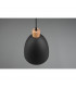 Jagger Modern 25cm Dome Pendant Ceiling Light Black Matt-3