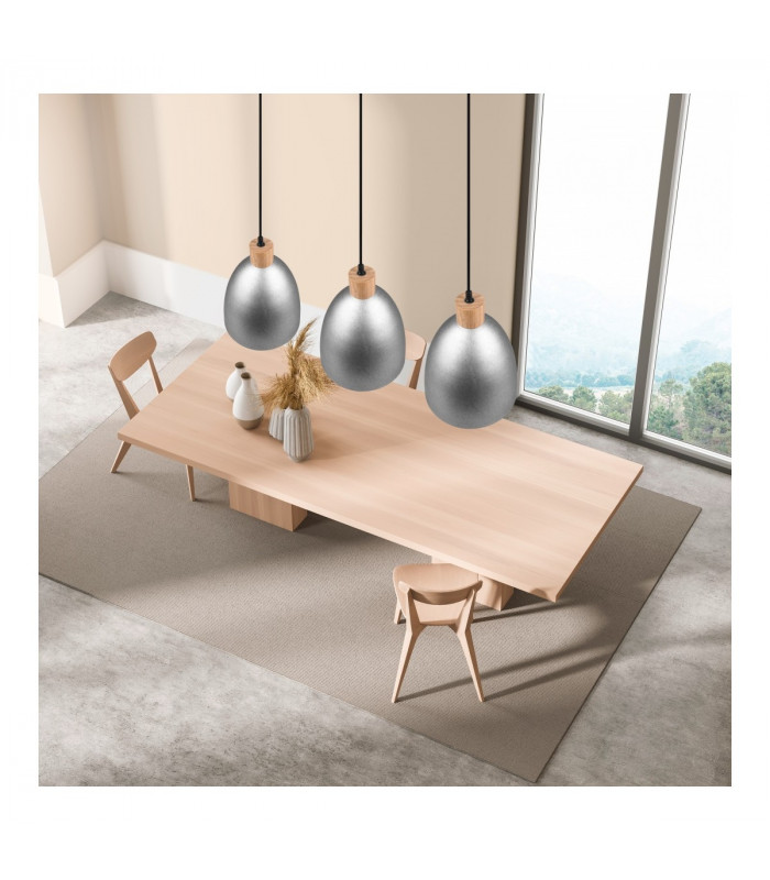 Jagger Modern 25cm Dome Pendant Ceiling Light Nickel antique-6