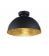 Jimmy Modern Bowl Semi Flush Ceiling Light Black-3