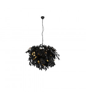 Leavy Modern 4 Light Pendant Ceiling Light Black Matt-1