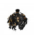 Leavy Modern Semi Flush Ceiling Light Black Matt-1