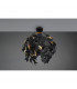Leavy Modern Semi Flush Ceiling Light Black Matt-3