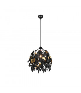 Leavy Modern Pendant Ceiling Light Black Matt-1