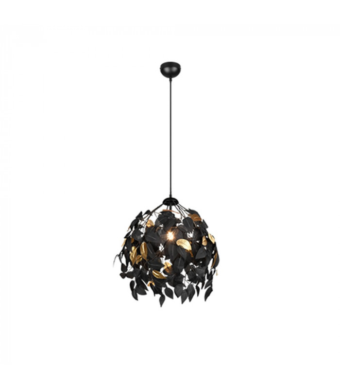Leavy Modern Pendant Ceiling Light Black Matt-1