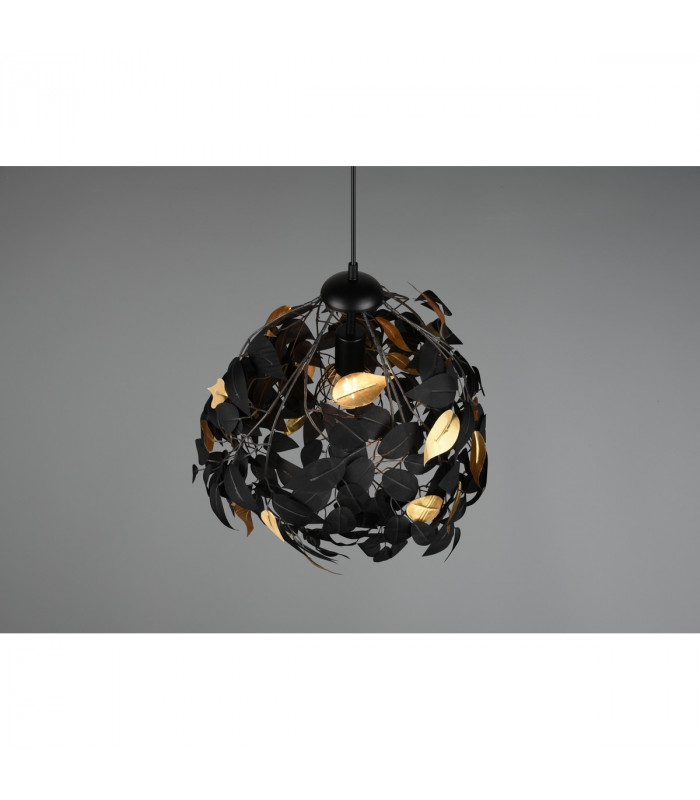 Leavy Modern Pendant Ceiling Light Black Matt-3