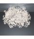 Leavy Modern 3 Light Semi Flush Ceiling Light Chrome-1