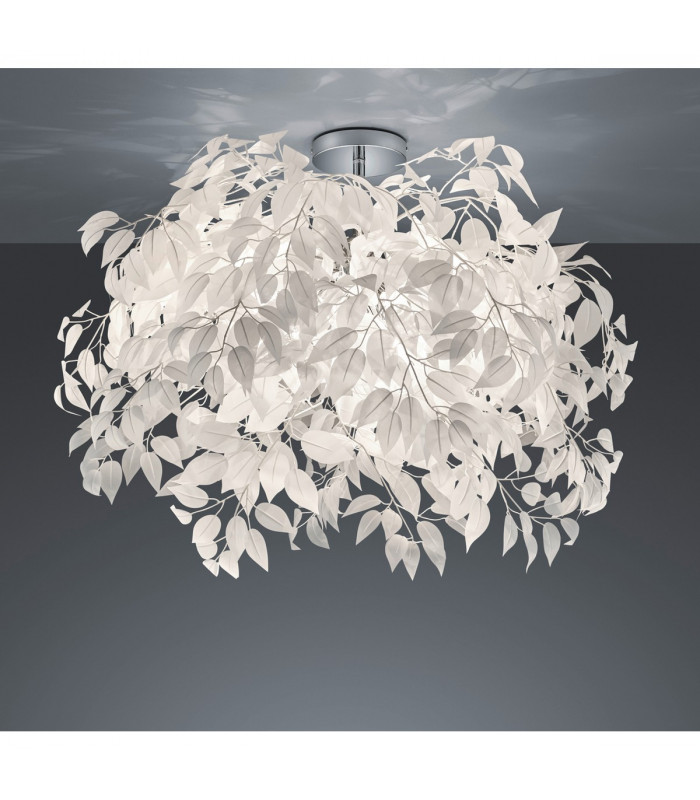Leavy Modern 3 Light Semi Flush Ceiling Light Chrome-1