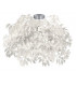 Leavy Modern 3 Light Semi Flush Ceiling Light Chrome-2