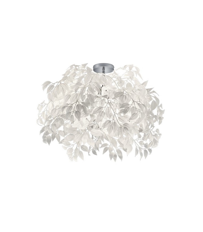 Leavy Modern 3 Light Semi Flush Ceiling Light Chrome-2